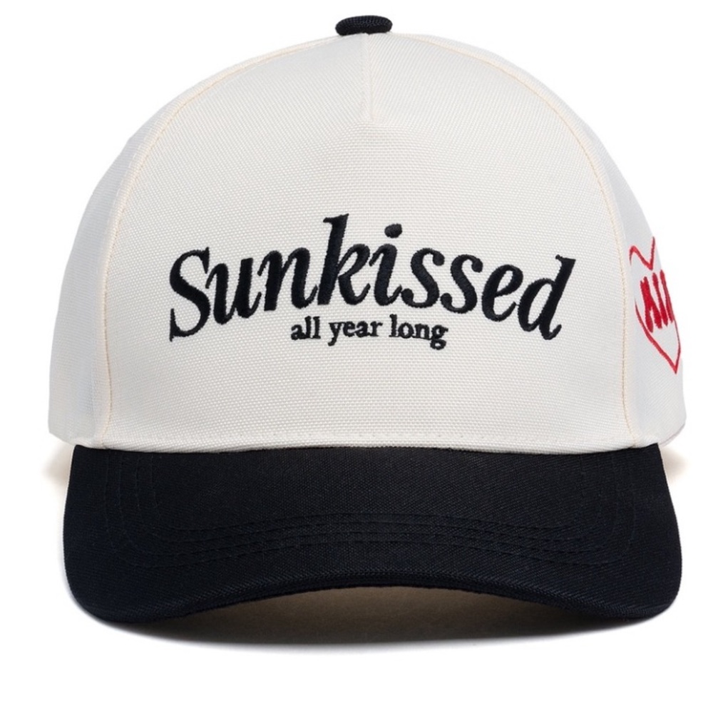 Sunkissed 'All Year Long' White & Black Hat